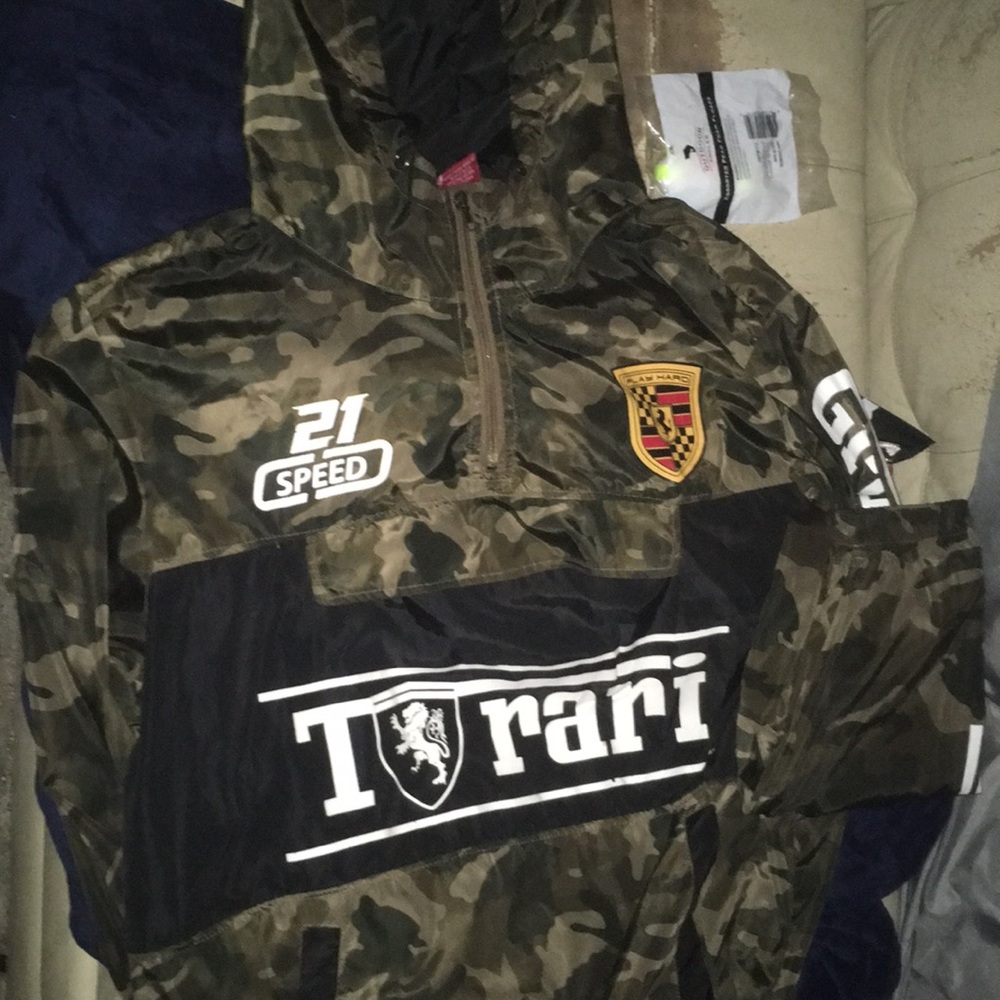 Ferrari windbreaker hoodie